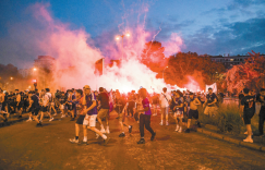 The Champions League title celebration turned into nationwide riots